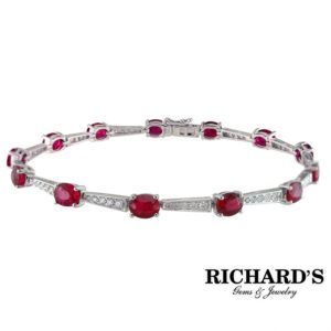 Ruby Bracelet And Diamond