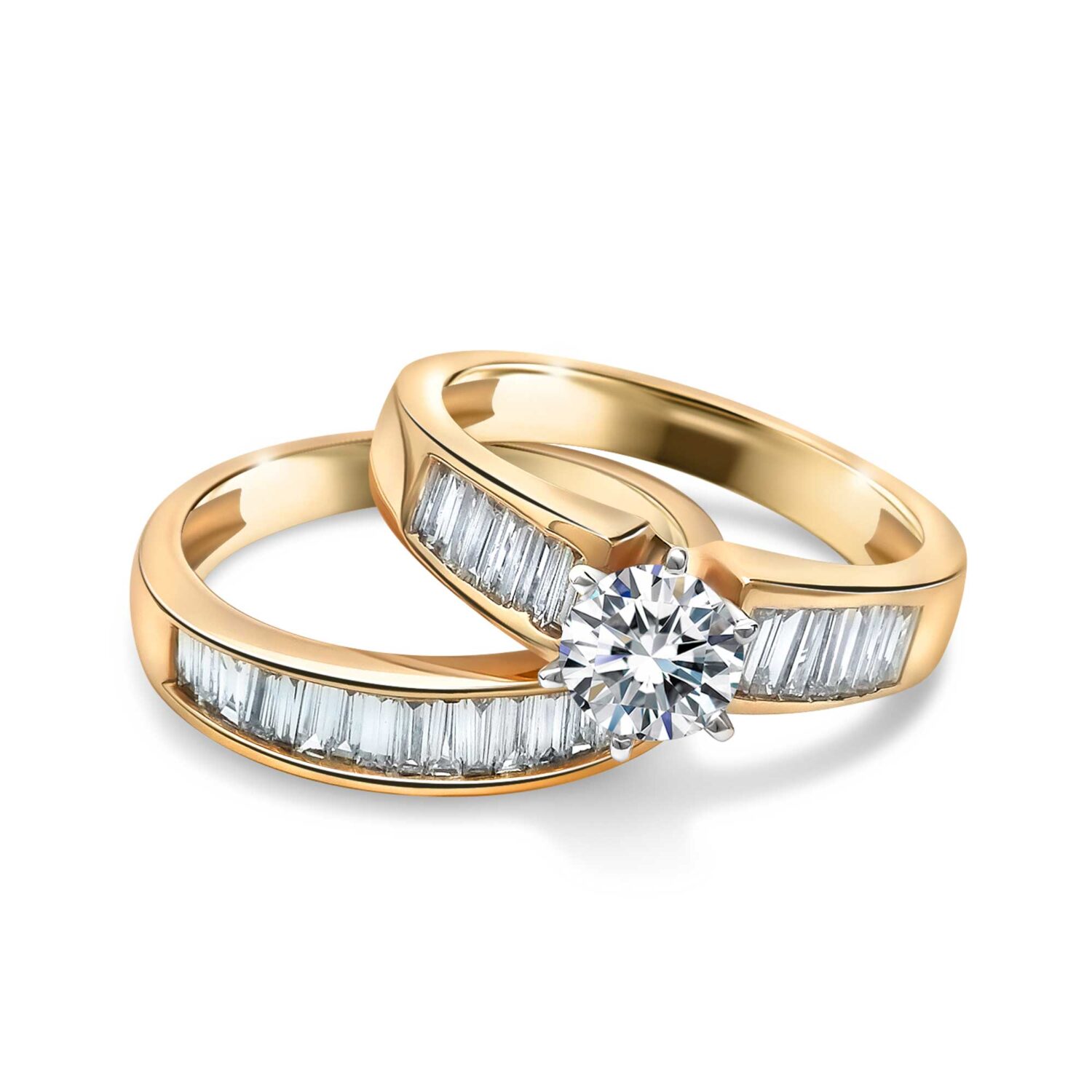  Bridal  Set Engagement Ring  And Wedding  Band  Richards Jewelry