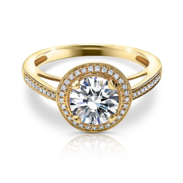 Engagement Ring Round Diamond Halo