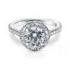 Engagement Ring Round Diamond Halo