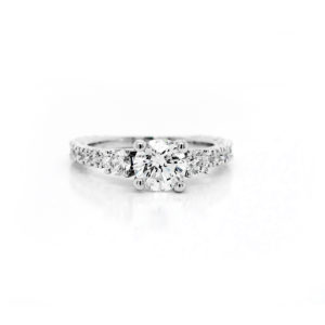 1.0 Carat Round Diamond Engagement Ring