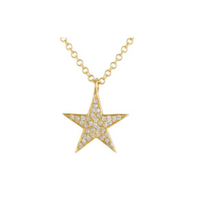 Diamond Star Necklace on an Adjustable Chain
