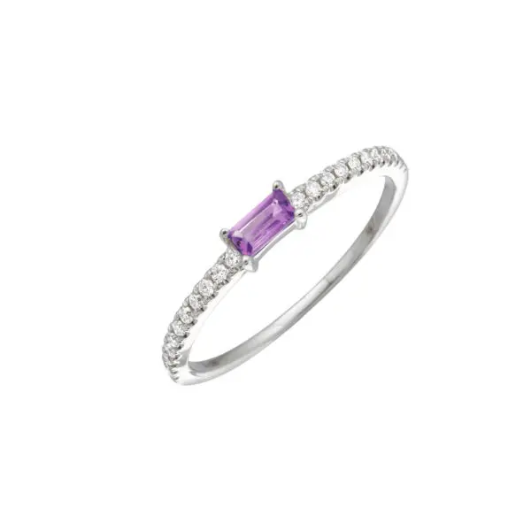 Ruby Horizontal Baguette Ring