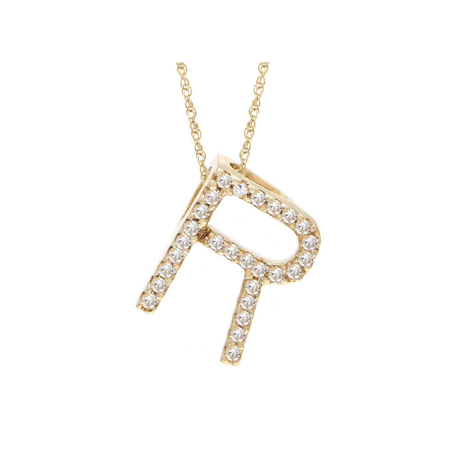 Initial R Diamond Necklace - Richards Gems and Jewelry