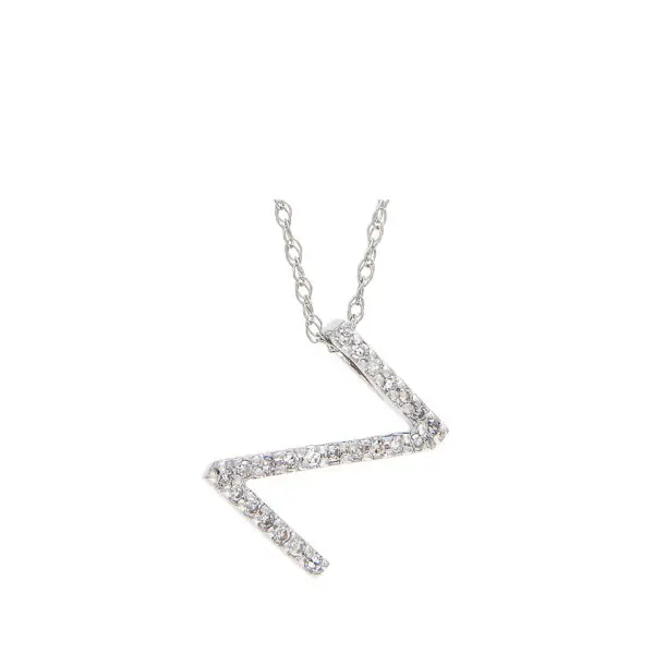 N Diamond Alphabet Pendant – DIVAA by ORRA