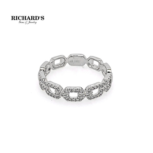 Open link diamond band