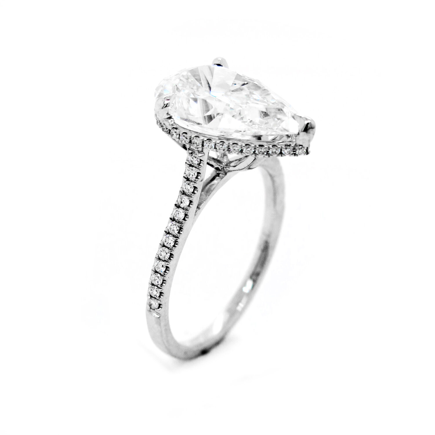 Pear Shape Engagement Ring - Richards Gems and Jewelry