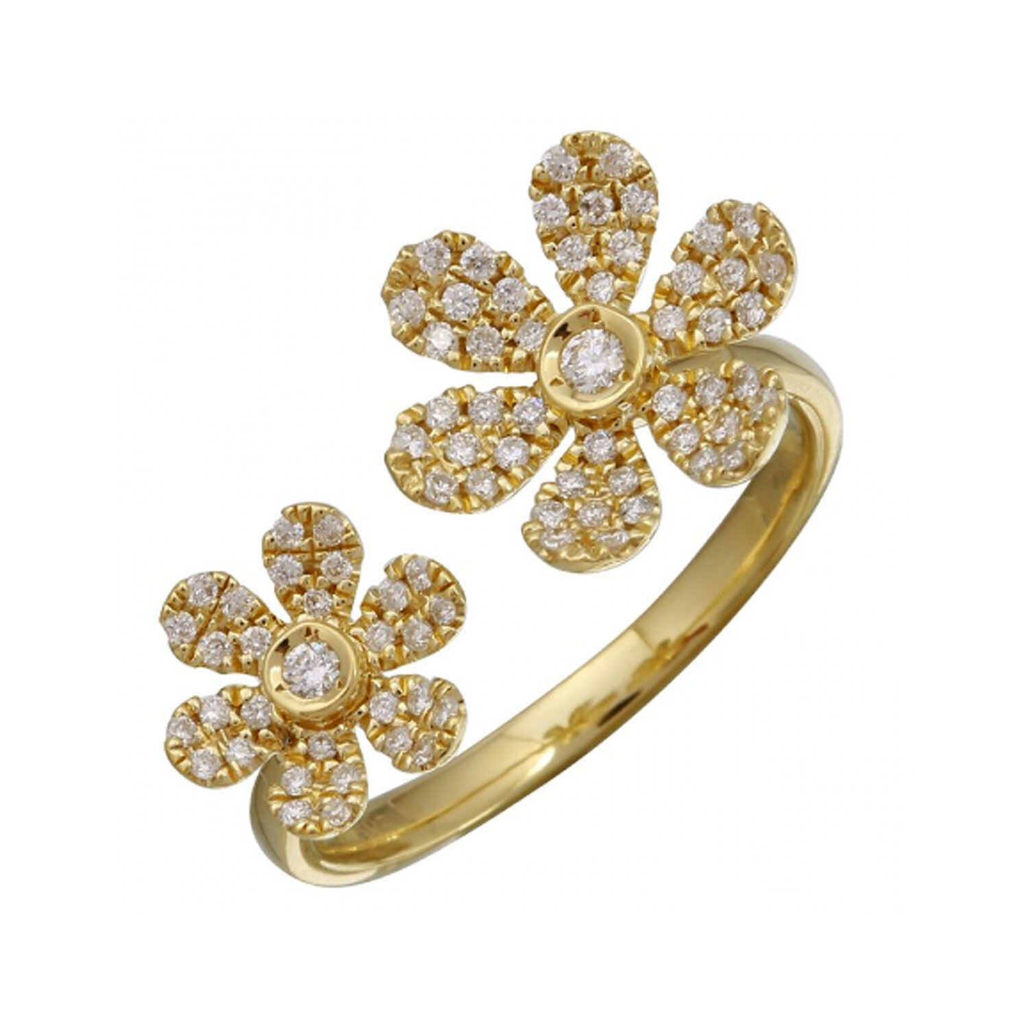 Diamond Open Floral Fashion Ring - Richards Gems and Jewelry