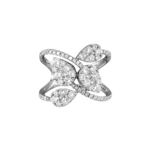 Four Leaf Diamond Ring