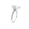 Pear Shape Engagement Ring Thin Band