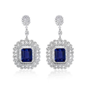 Tanzanite and Diamond earrings