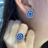 Sapphire and Diamond Earrings